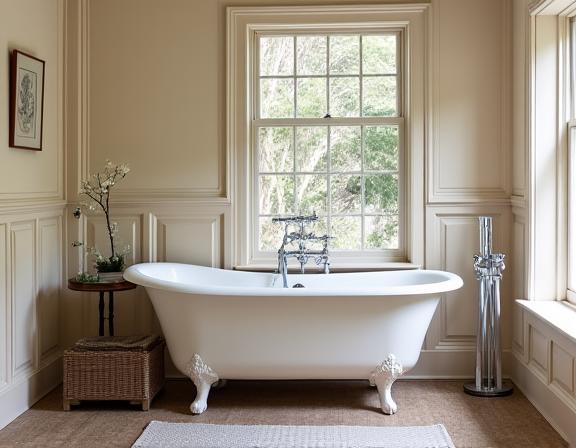 Restored heritage bathroom in Hawthorn with period-appropriate fixtures.